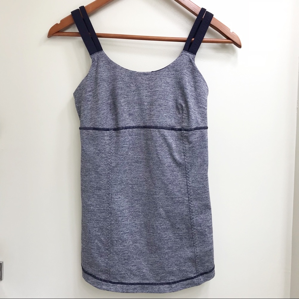Lululemon athletica racer tank purple bra support
